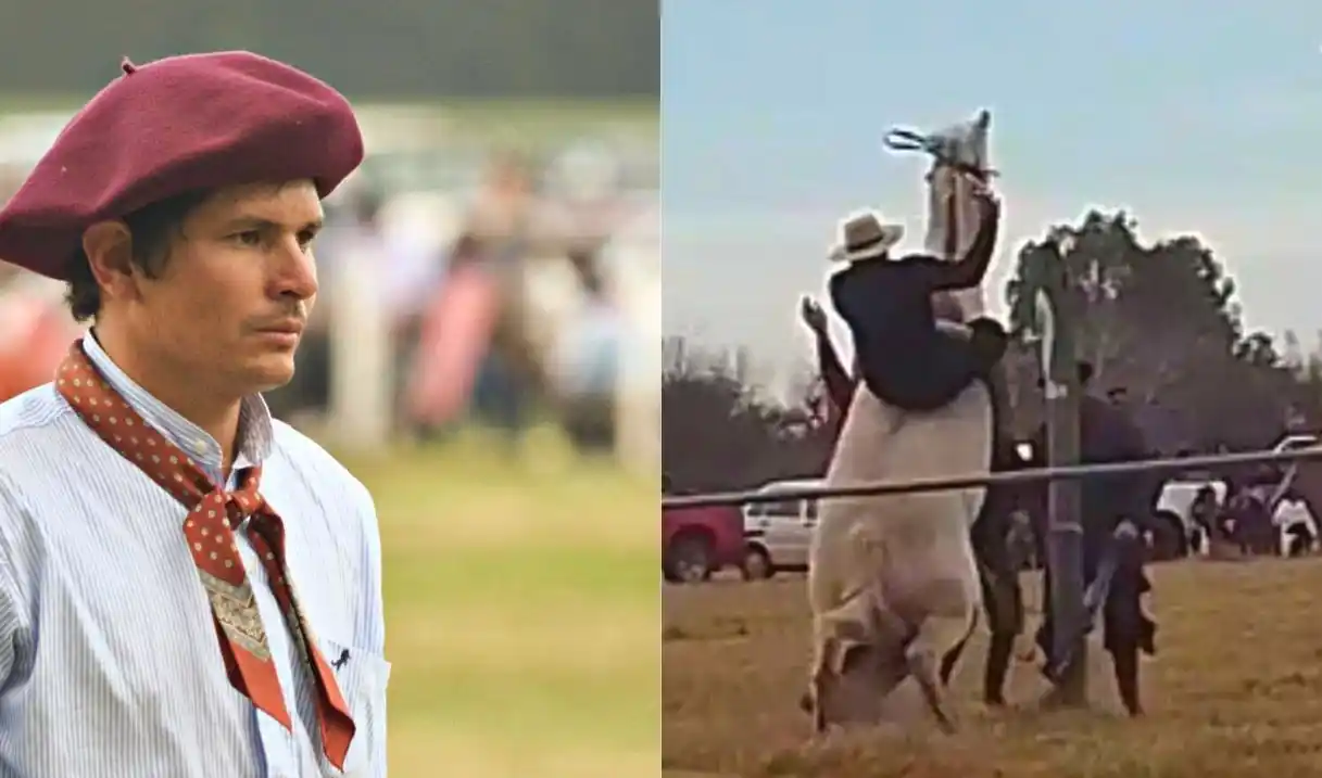Maipú: El video del momento en que el joven jinete murió aplastado por su caballo en un evento solidario