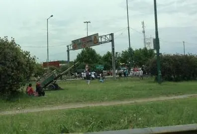 Corte sorpresivo en el Camino Negro a metros del Puente de la Noria