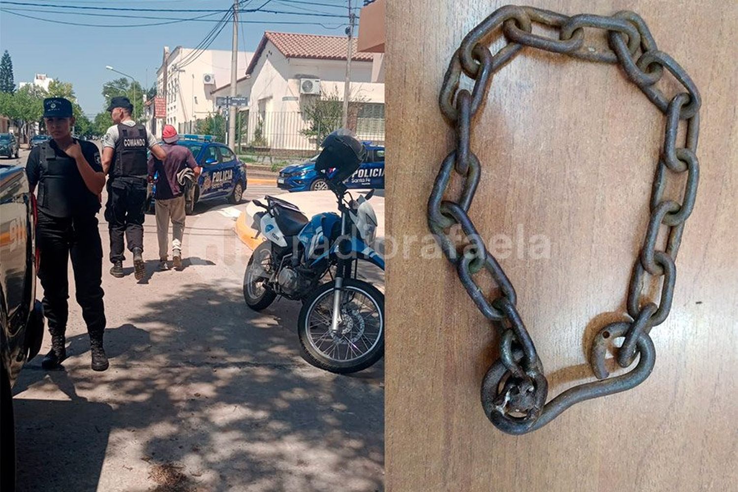 Piñas y cadenazos en una pelea entre dos hombres en barrio 30 de Octubre