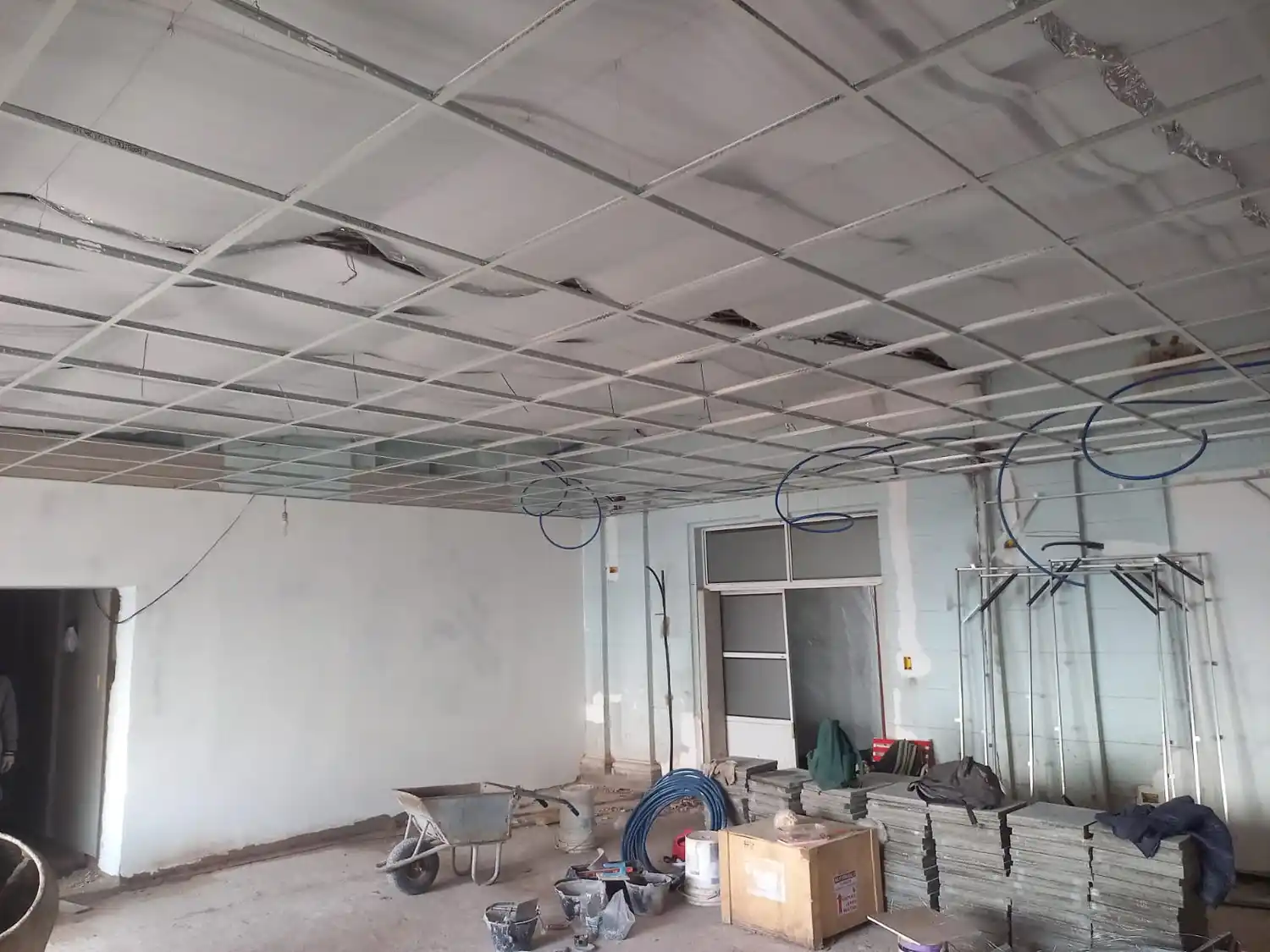 La obra del área de capacitación del hospital avanza a buen ritmo