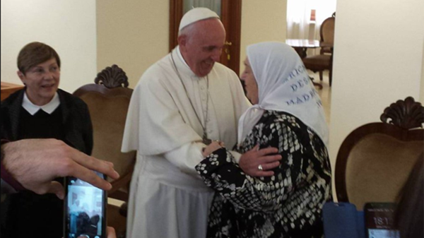 Bonafini le envió una carta al Papa: "El pueblo tiene miedo..."