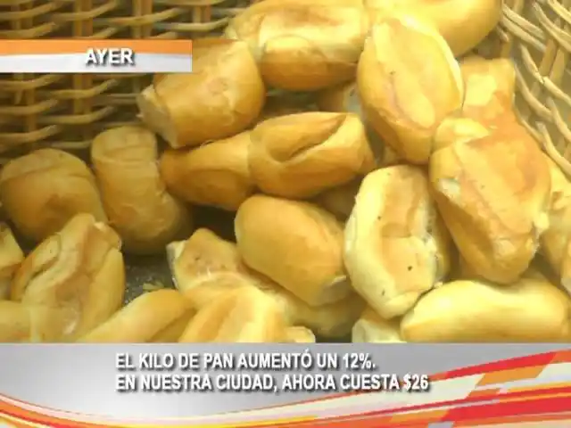 El kilo de pan aumentó un 12%. En nuestra ciudad ahora cuesta $26