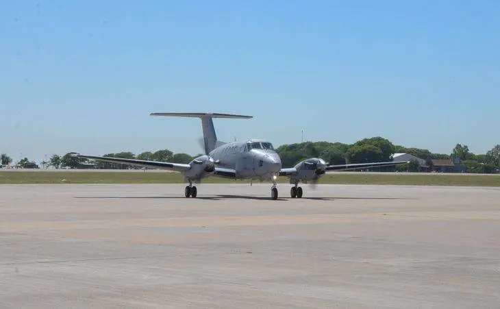 Taiana presentó el avión Beechcraft TC-12B Huron, la nueva adquisición de la Fuerza Aérea