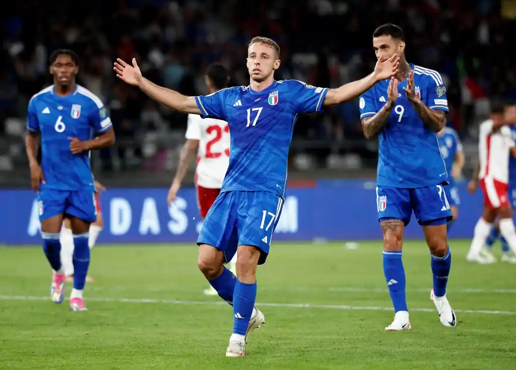 Italia goleó a Malta