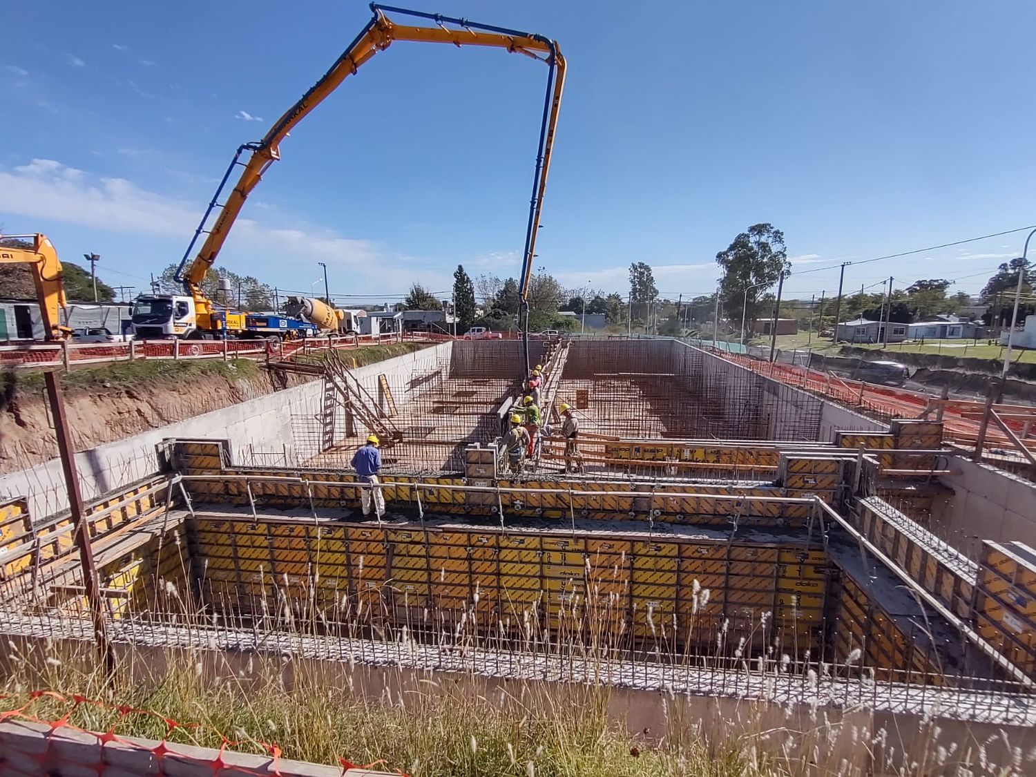 El Municipio de Tandil continúa con la obra de construcción de la cisterna en La Movediza