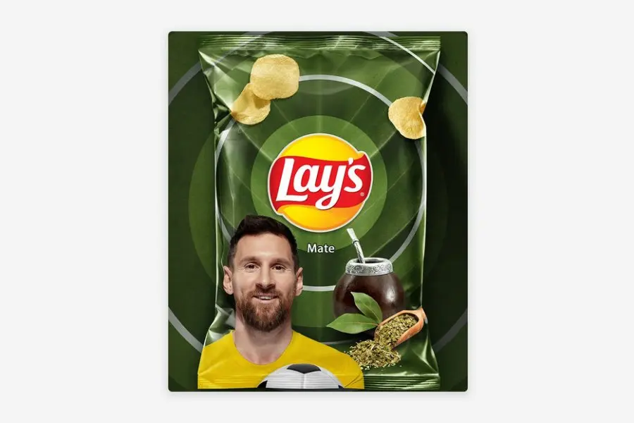 Messi y Lays en una colaboración inesperada: papas fritas sabor mate