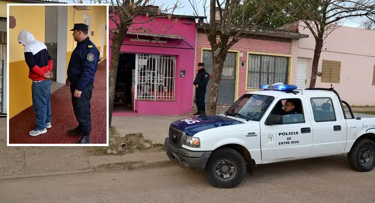 Rompió la vidriera y robó ropa, pero fue detenido por la Policía 