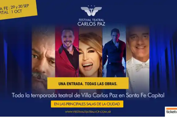 Se presentó la grilla del Festival Teatral de Villa Carlos Paz en Santa Fe