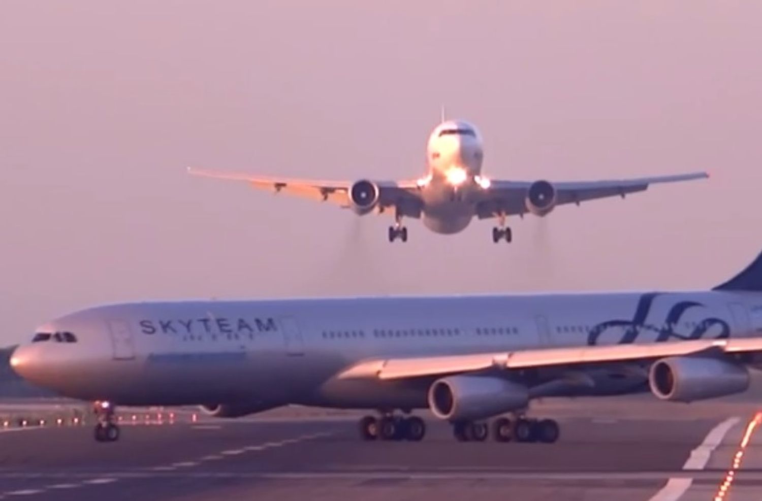 A340 de Aerolíneas Argentinas protagonizó un incidente en Barcelona