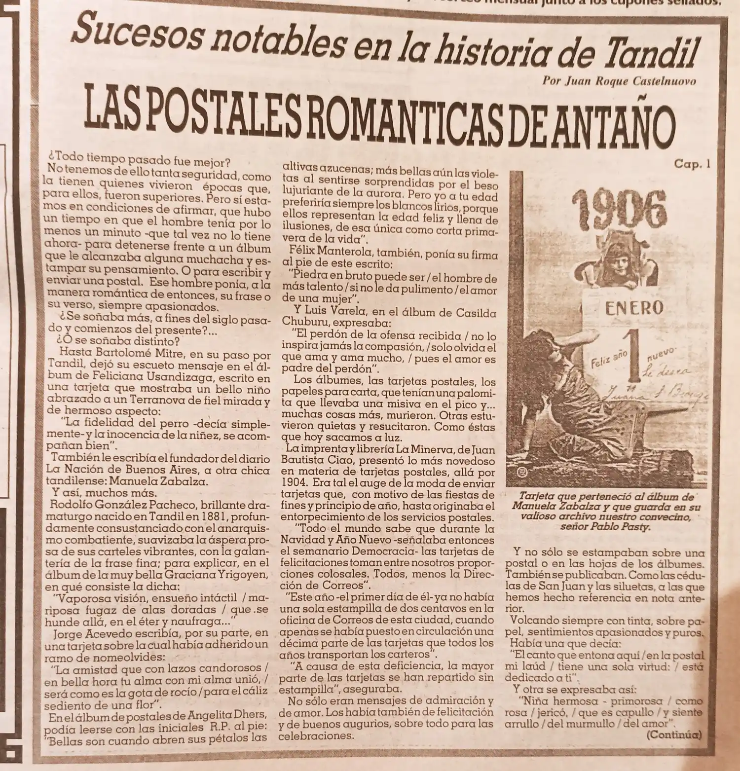 Las postales románticas de antaño - Cap. 1