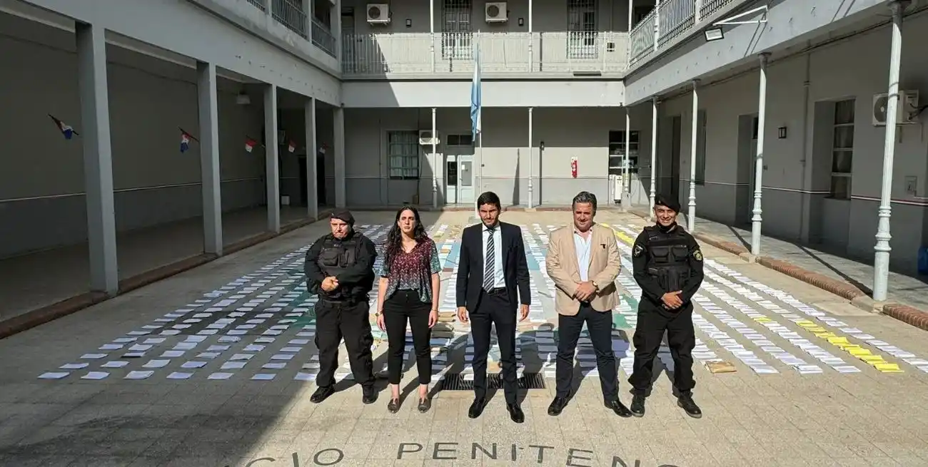 Durante una visita a la Dirección General de Asuntos Penitenciarios.