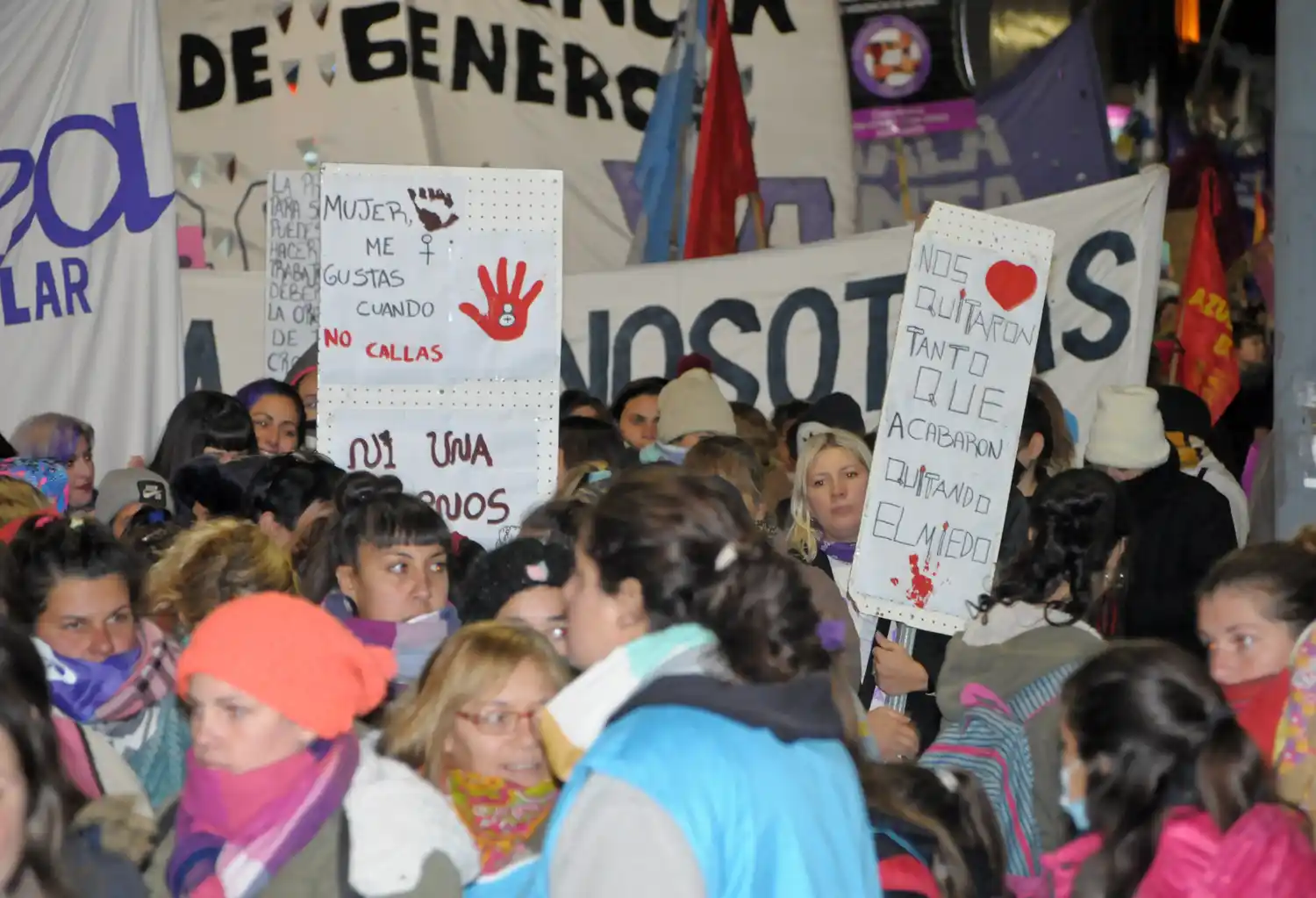 Gran cantidad de mujeres volvió a copar las calles de la ciudad bajo las consignas de Ni una menos