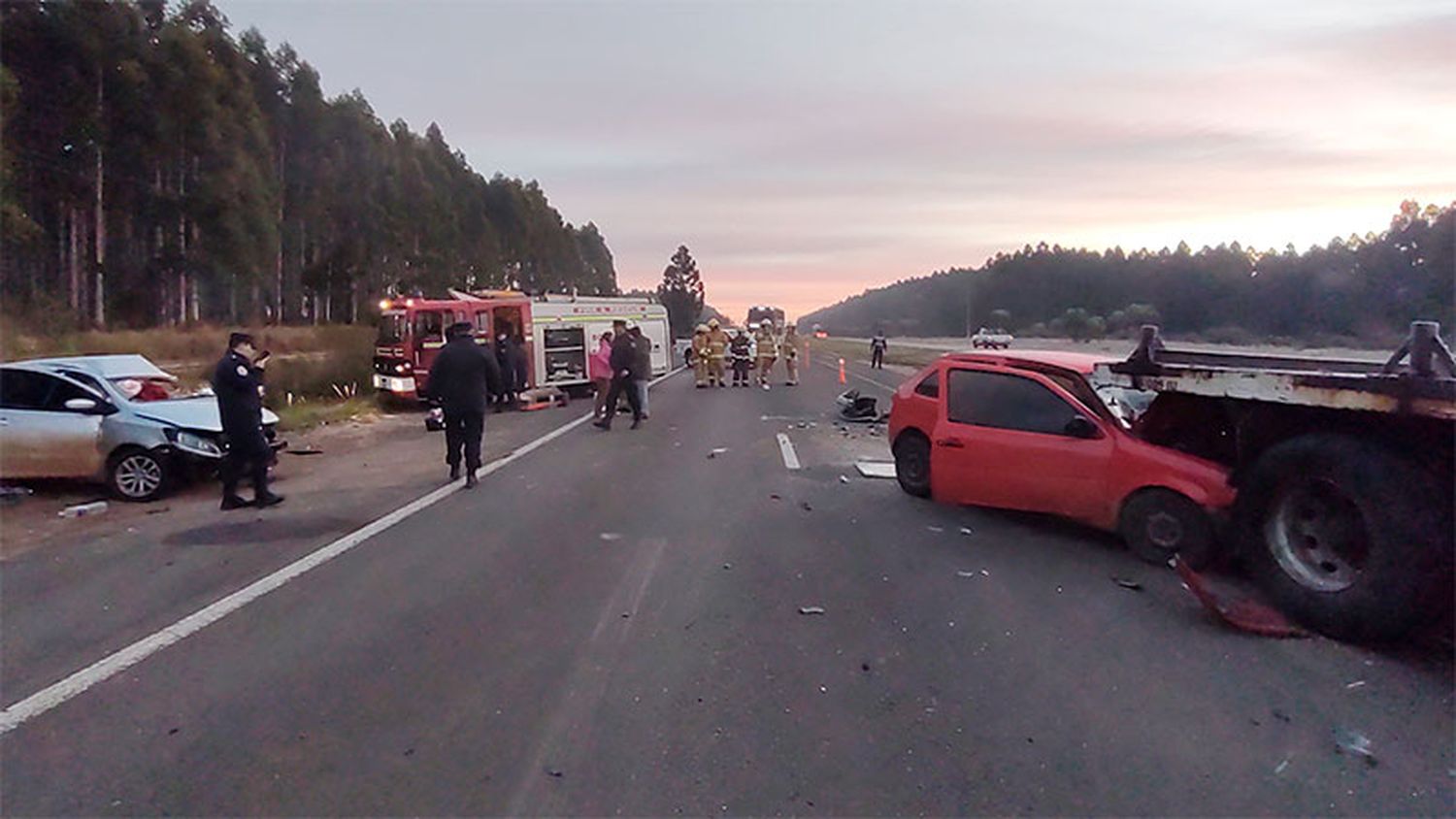 Grave accidente en Ruta 14