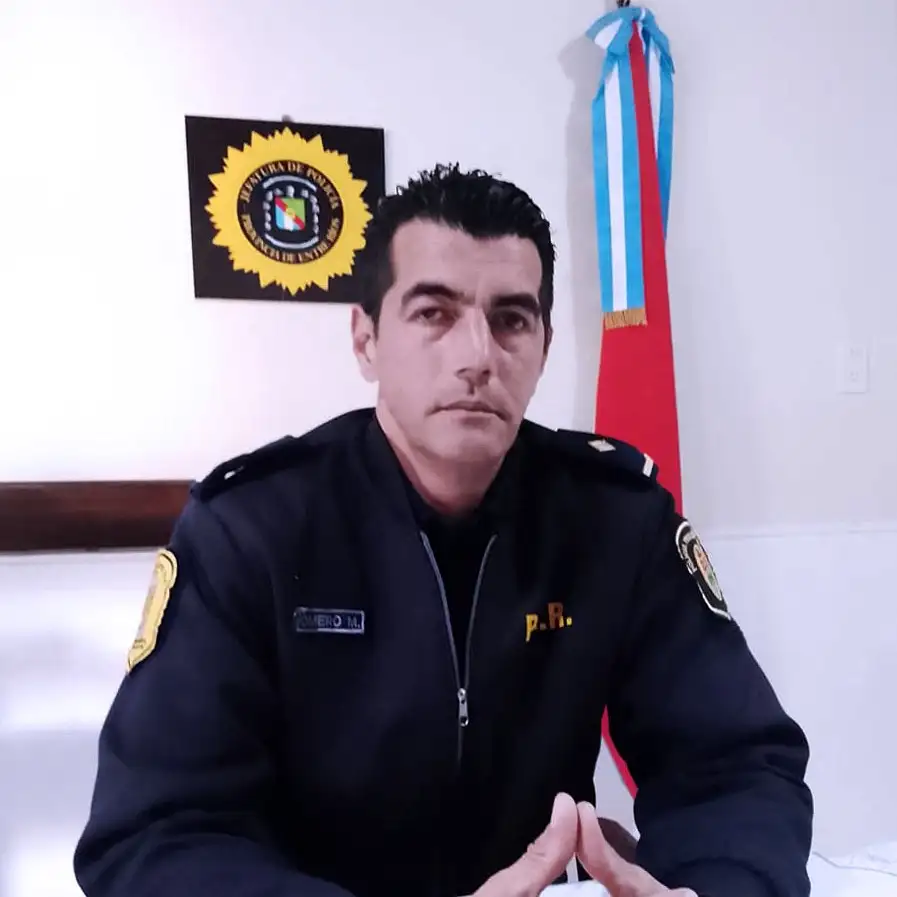 Marco Romero, subjefe de la comisaría de Larroque.