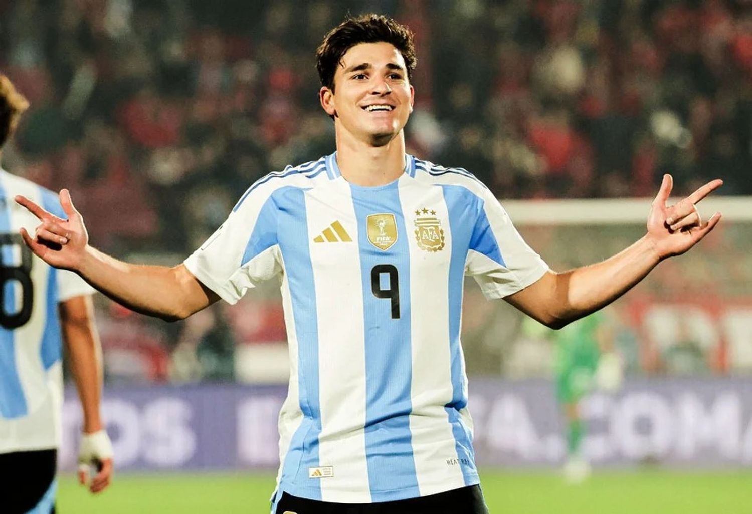 Julián Álvarez le dio el triunfo a la Selección. (Foto: redes Selección Argentina)