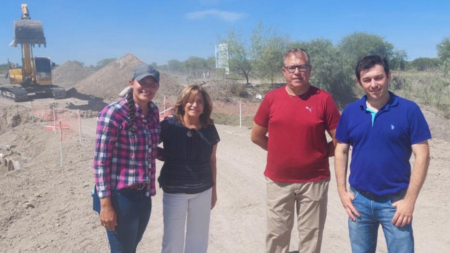 Frana recorrió obras hídricas y viales en el departamento Vera