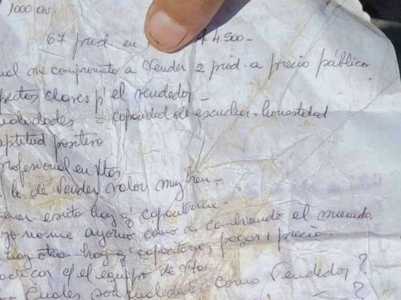 Qué dice la carta hallada en el basural de los 75.000 dólares