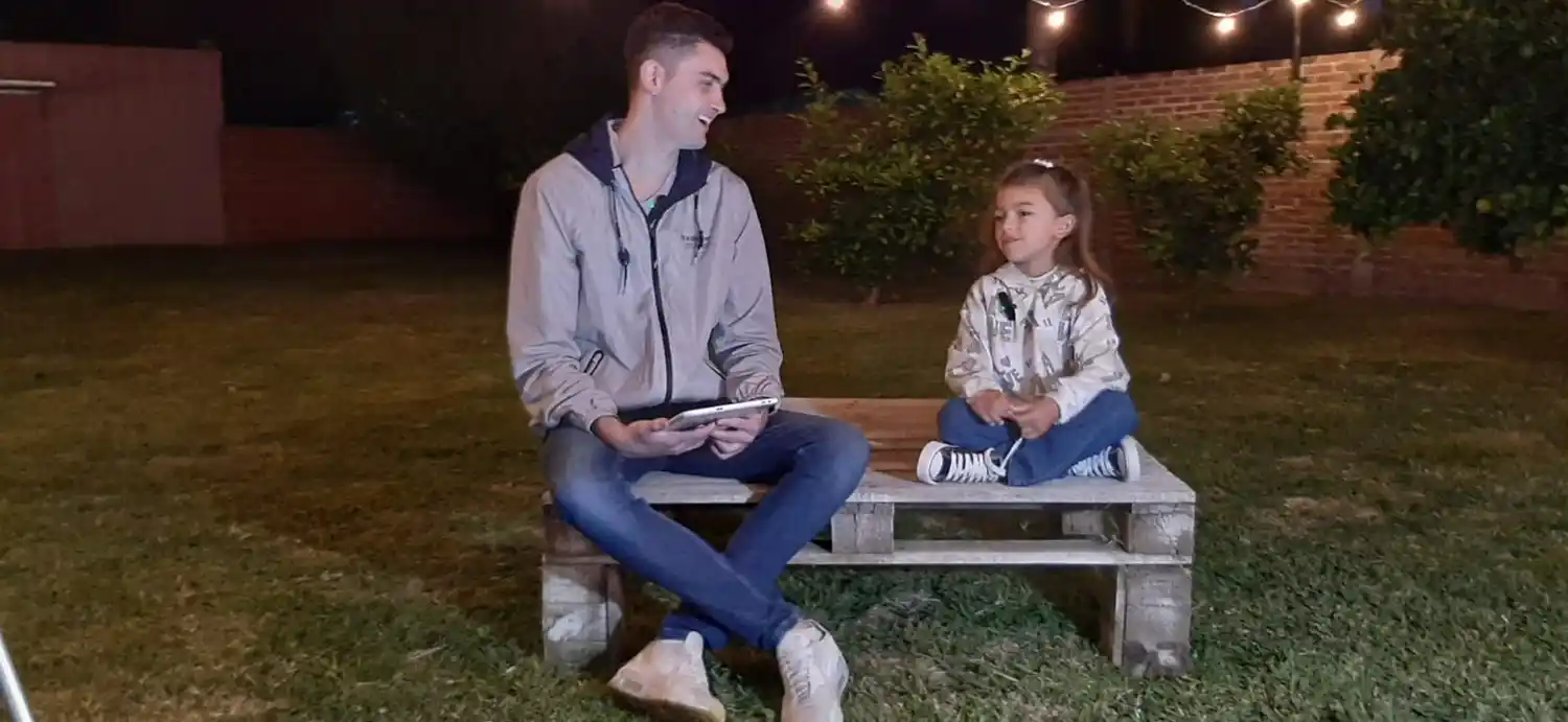 Lola, una de las niñas entrevistadas en el “Mini Matria”