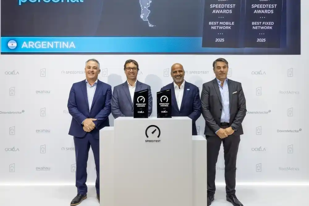 Personal recibe el premio a la mejor red fija y móvil de la Argentina