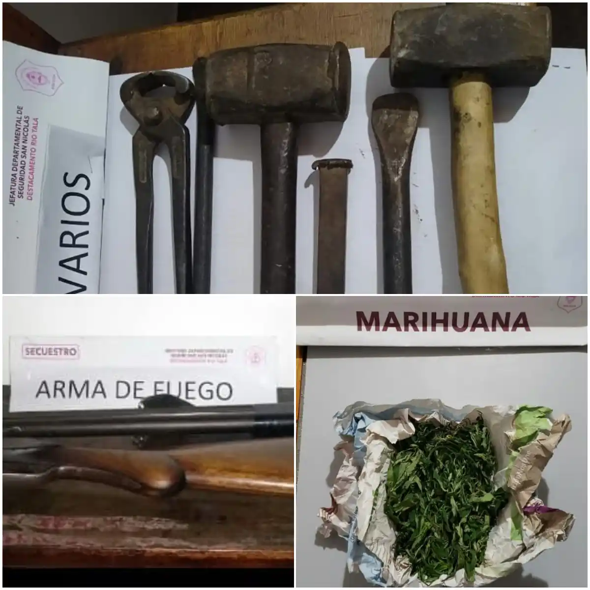 Río Tala: cuatro allanamientos tras el robo de herramientas en la localidad