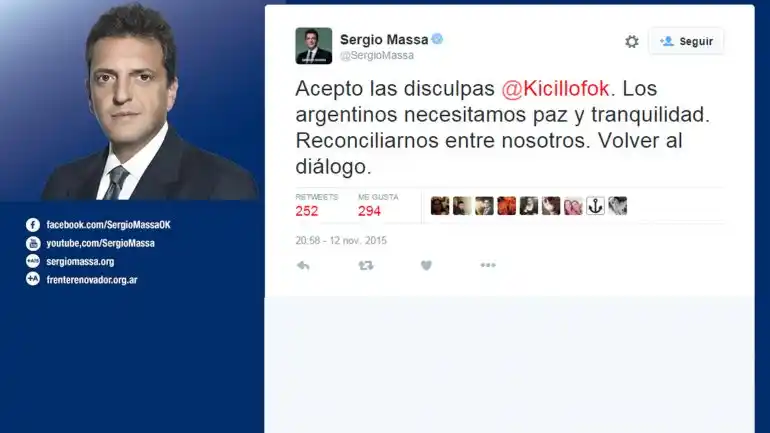 Kicillof le dijo "forro" a Massa y luego se disculpó