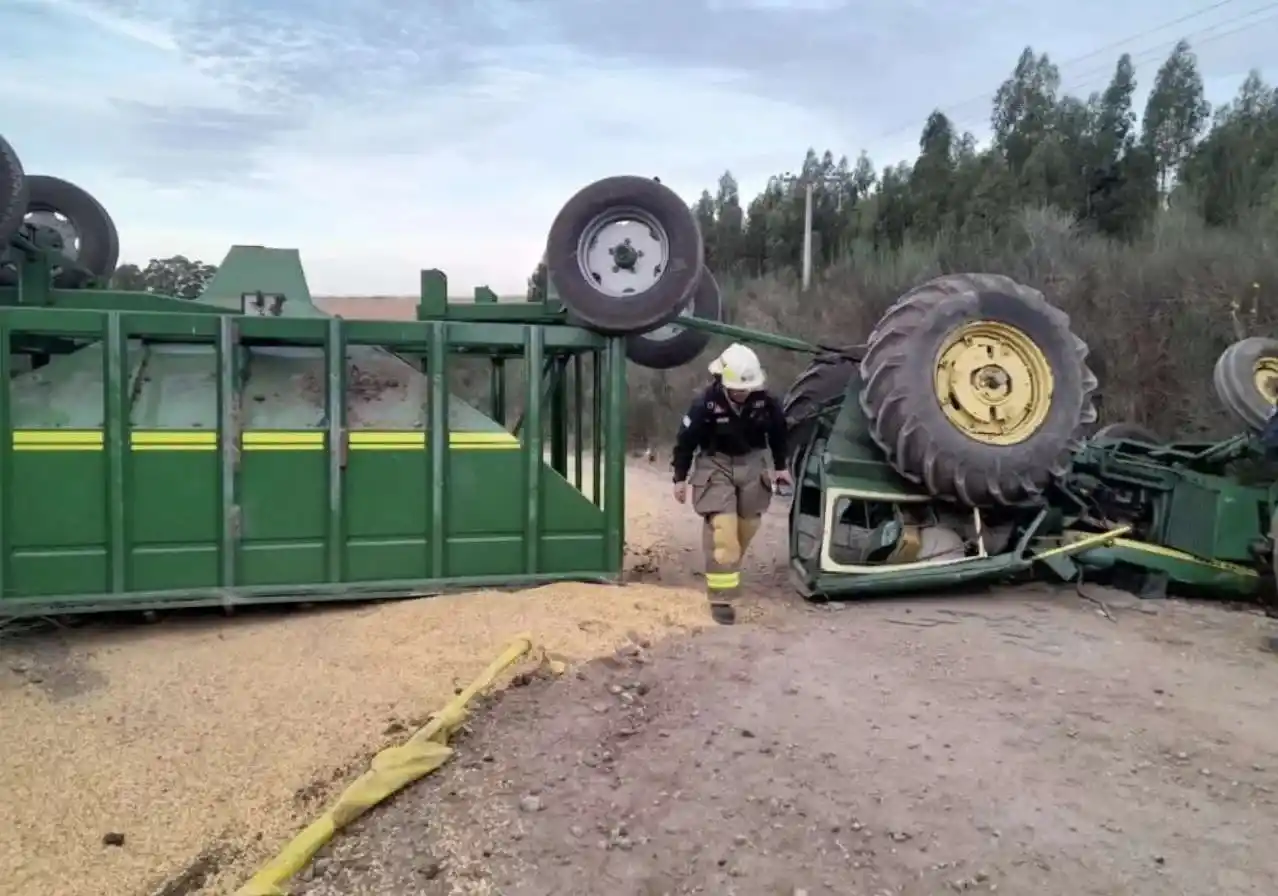 Tragedia en Balcarce: Un trabajador rural murió aplastado por un tractor con acoplado