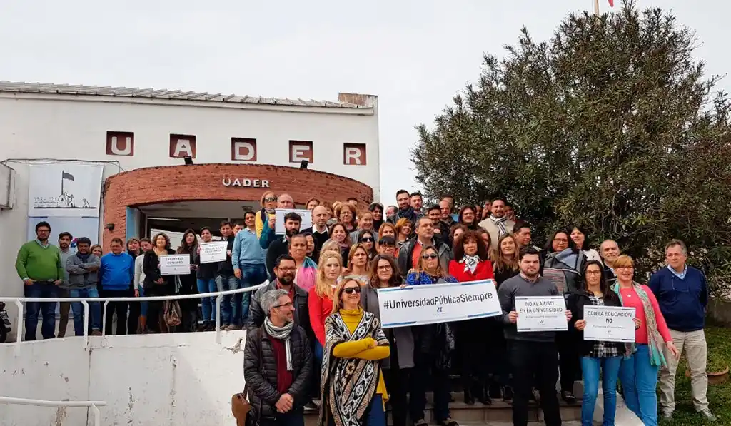 Desde Uader expresaron su solidaridad con las 57 universidades