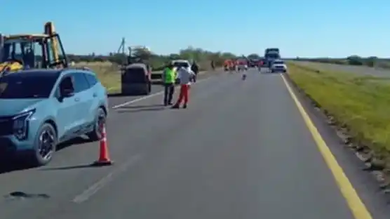 Un entrerriano fue atropellado por un camión brasilero mientras realizaba trabajos al costado de la ruta