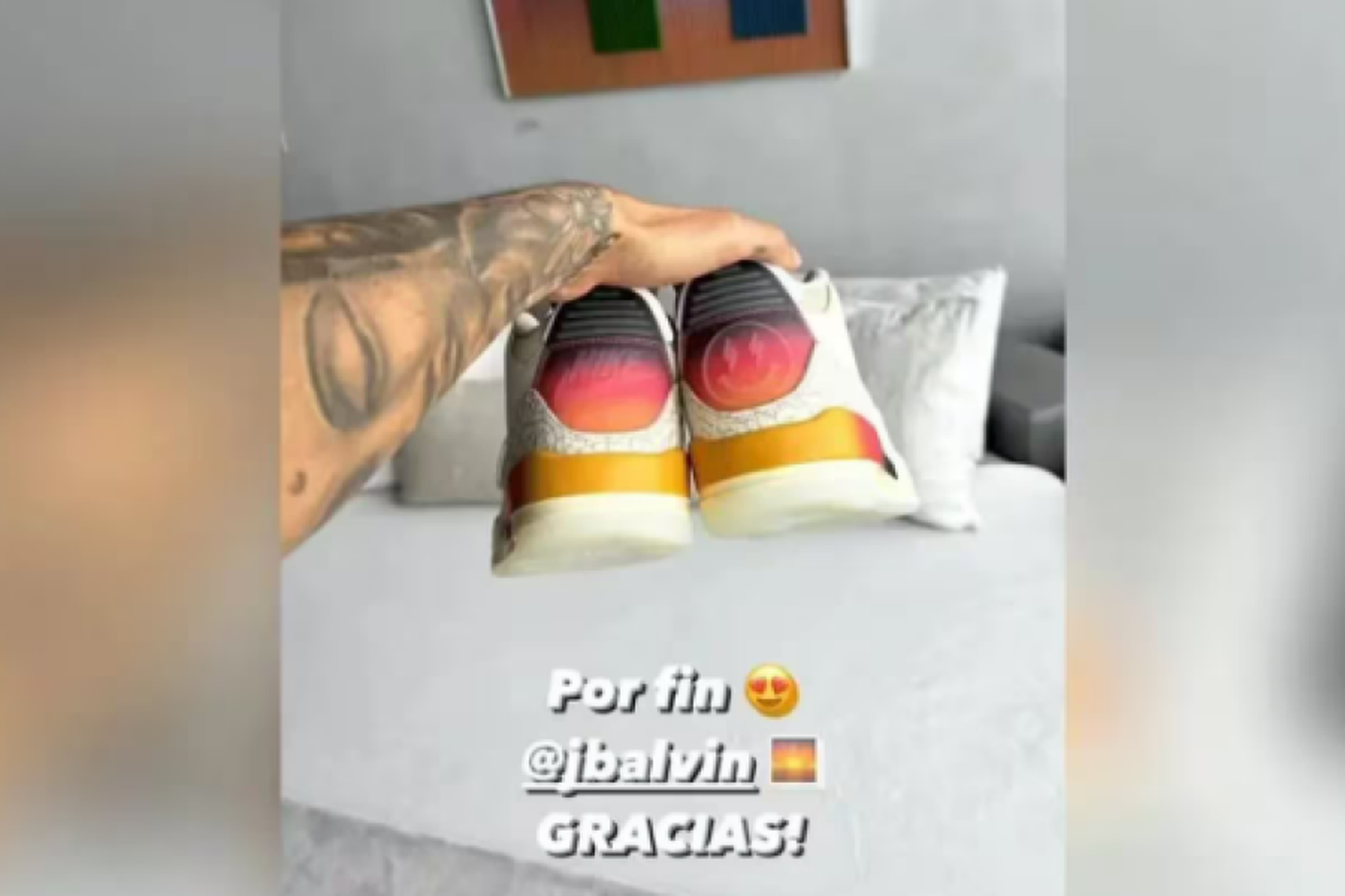 Maluma enseñó en su Instagram el regalo de J Balvin y le agradeció. (Foto: Instagram / maluma)