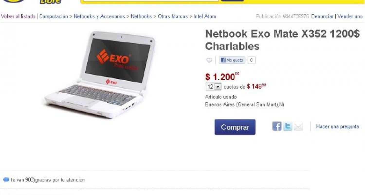 Las Netbooks del Estado se venden sin control