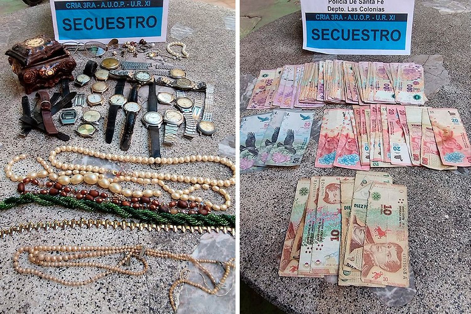 Llegó a su comercio y se encontró con que le robaron dinero y gran cantidad de joyas y relojes