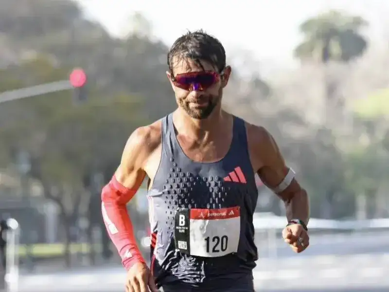 Félix Sánchez en la Maratón de Buenos Aires