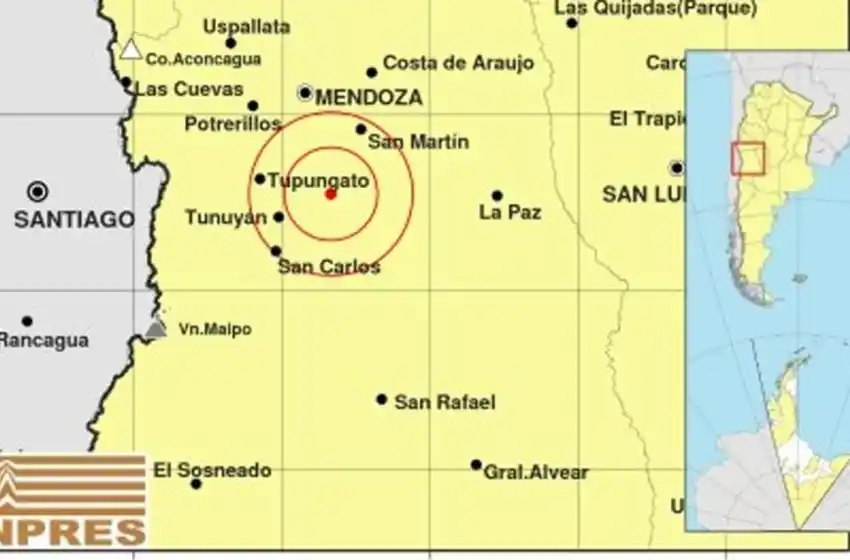 Un sismo de 5.4 grados se sintió en Mendoza sin reporte de daños ni heridos