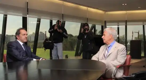 Scioli y De La Sota juntos en Córdoba: "Nunca vamos a tener disputas en lo personal"