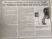 Los primeros teléfonos que tuvo el pueblo
