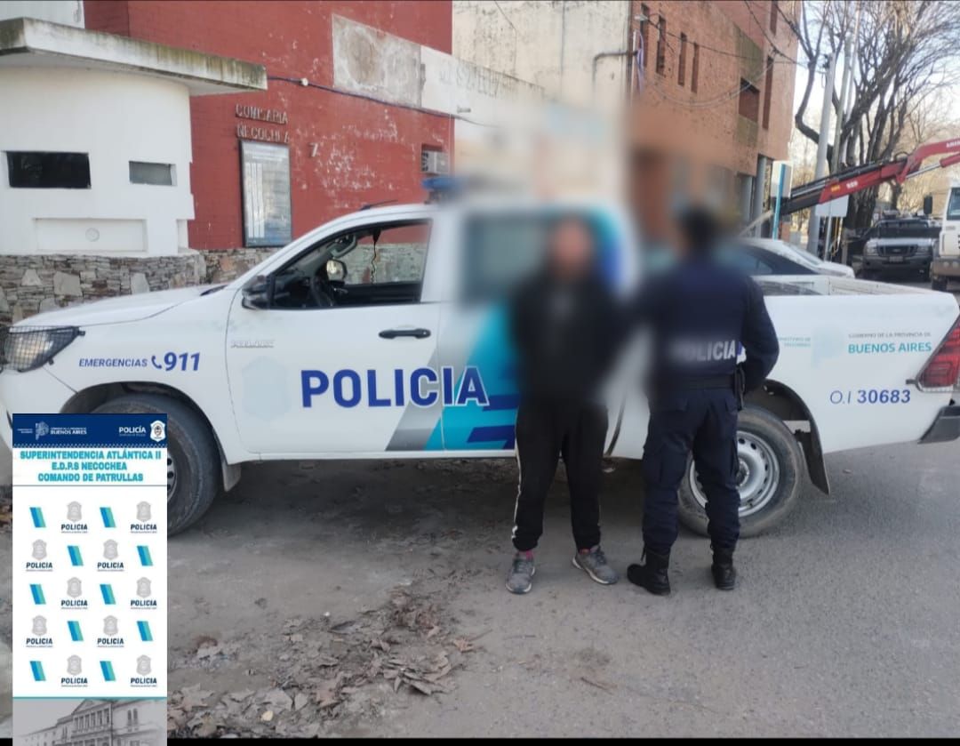 Fue detenido en Necochea