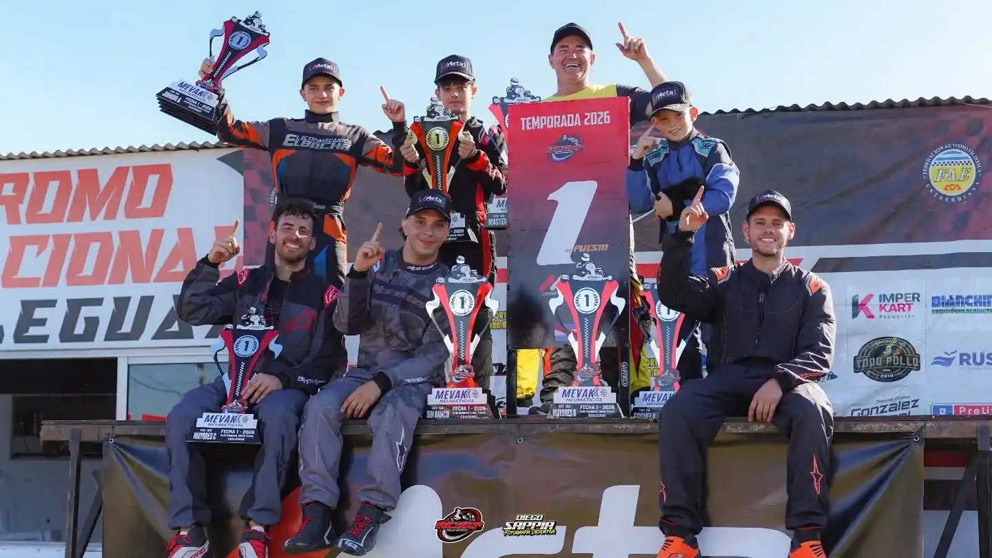 Intenso arranque en Gualeguay: se disputó la Fecha 1 del Campeonato Entrerriano de Karting 2026