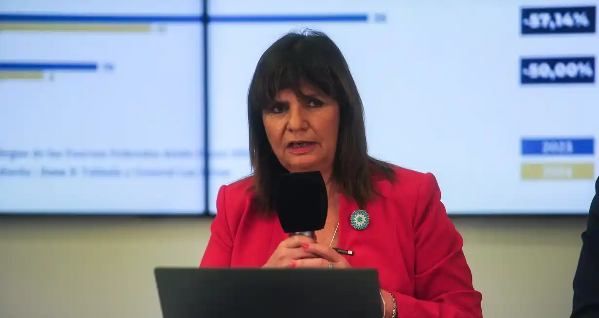 Patricia Bullrich, ministra de Seguridad de la Nación.