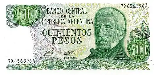El peso ley fue la moneda vigente en la Argentina entre 1970 y 1983