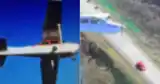 Dos aeronaves que cubrían el evento se rozaron en el aire.