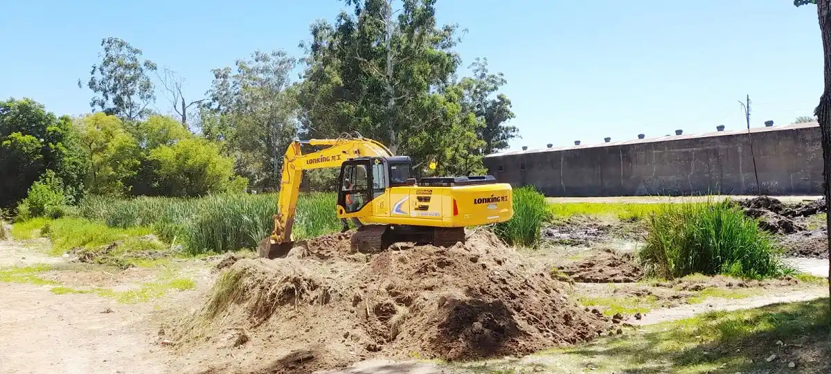 Se recuperó el reservorio de agua de avenida Presidente Illia