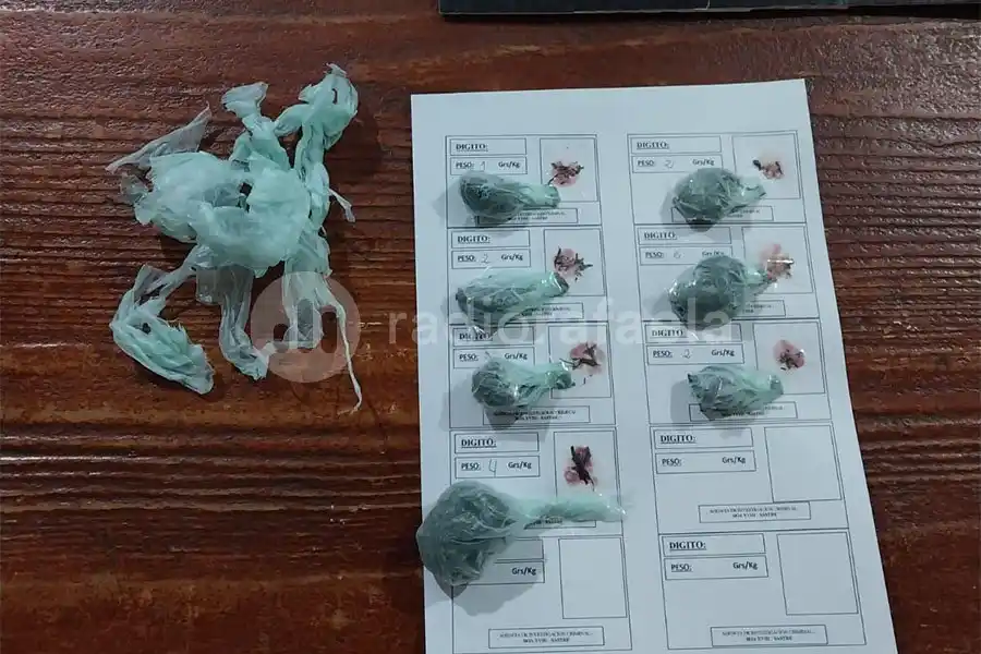 Fueron encontrados con marihuana fraccionada en bicicleta 