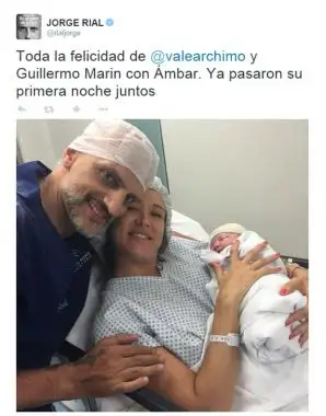 Nació Ámbar, la hija de Archimó y Marín