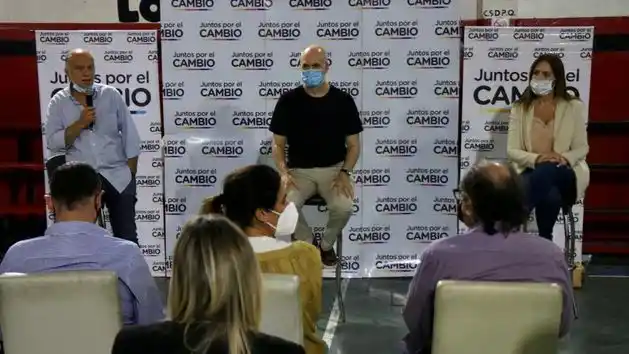 Vidal reapareció en Lanús y mantuvo una reunión con Grindetti y Rodríguez Larreta: ¿Será candidata a diputada en 2021?