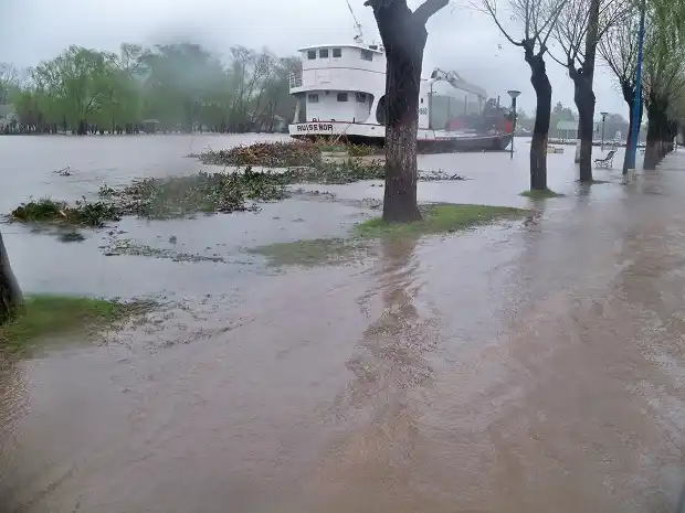 Villa Paranacito bajo el agua: sólo soporta un dique de contención