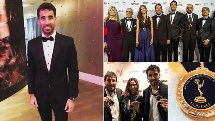 Nacho Viale, en los Emmy por la nominación de La casa del mar