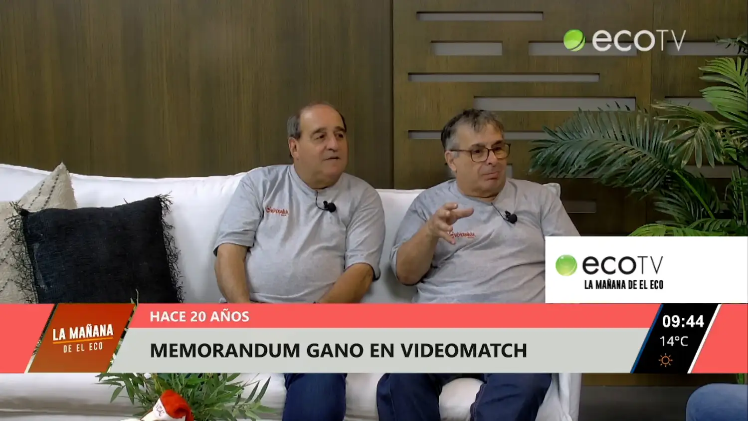 Hace 20 años Memorandum ganó en Videomatch