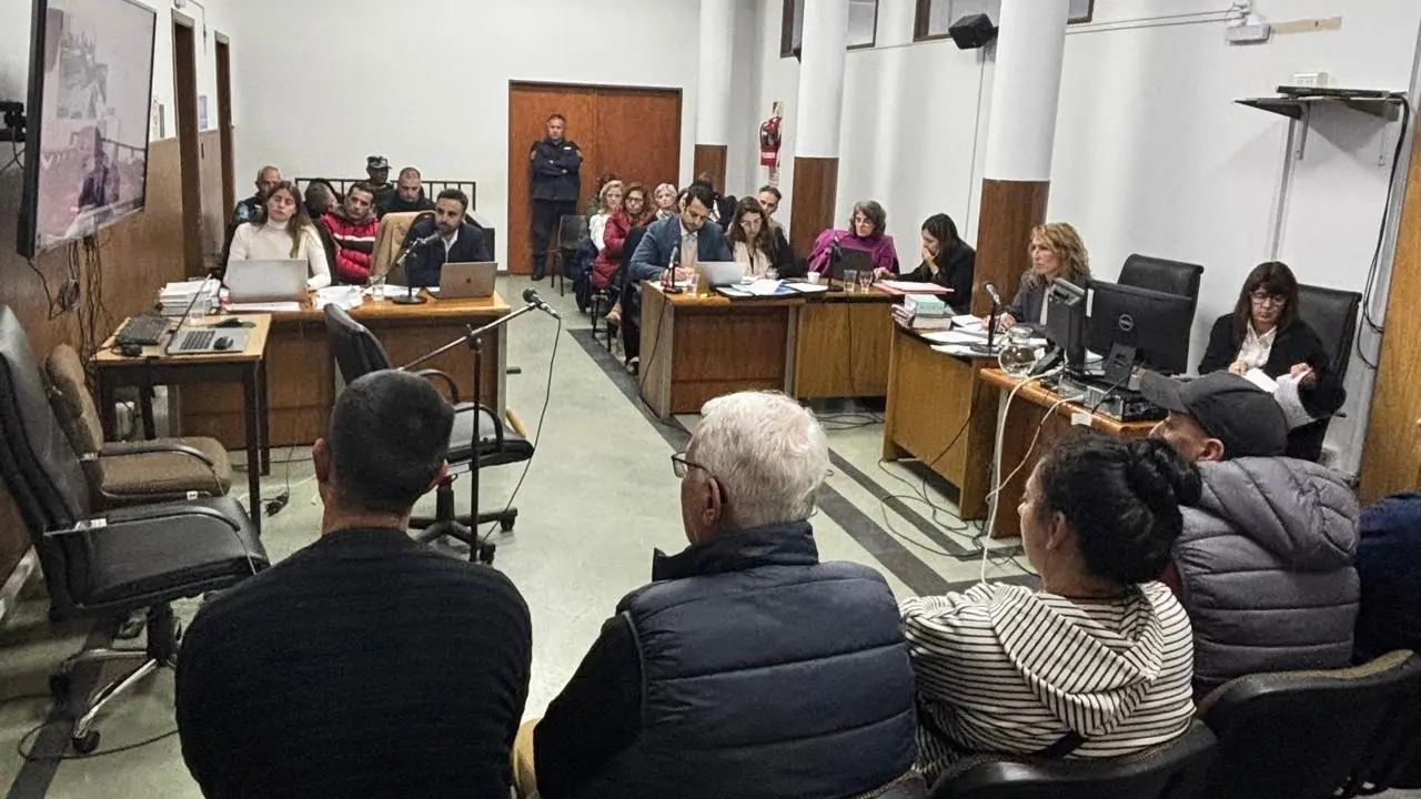 Una de las audiencias realizadas en la sala del Tribunal Criminal