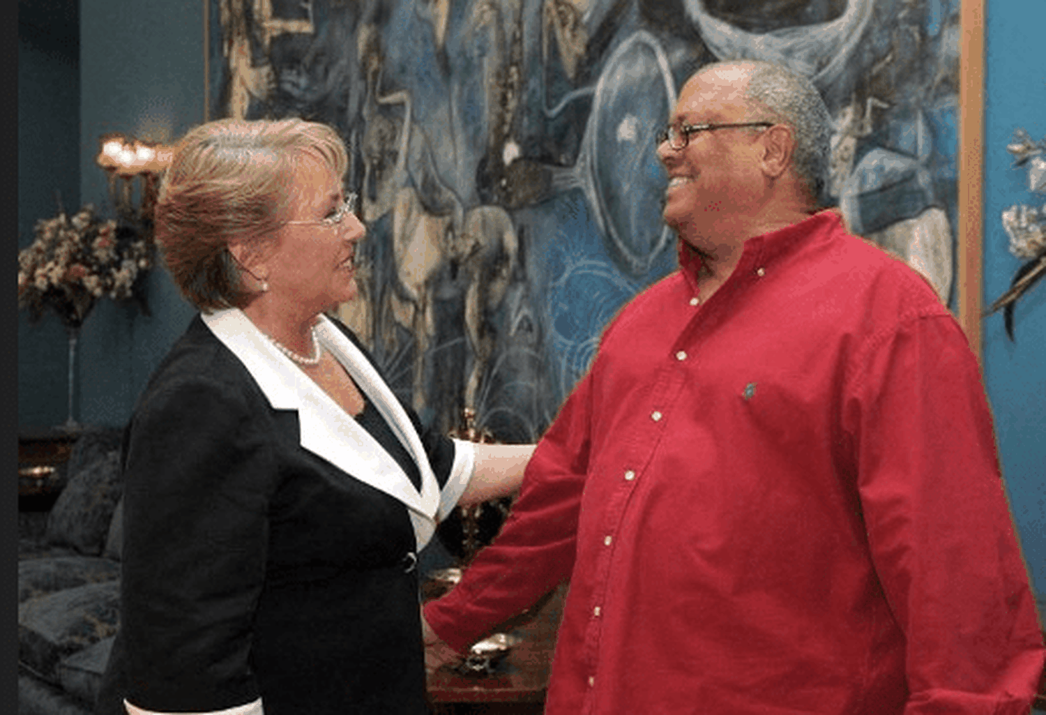 Pablo Milanés fue recibido por varios mandatarios, entre ellos Michelle Bachelet. Foto AFP