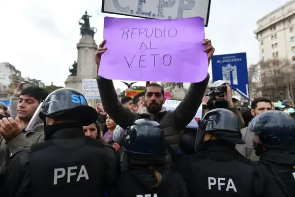 Veto a la Ley de Emergencia en Discapacidad: organizaciones se manifiestan en el Congreso